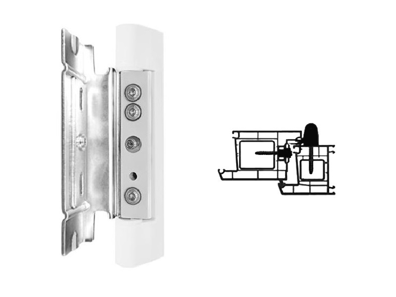 Петля Роликовая ПВХ Ронда белый (1)