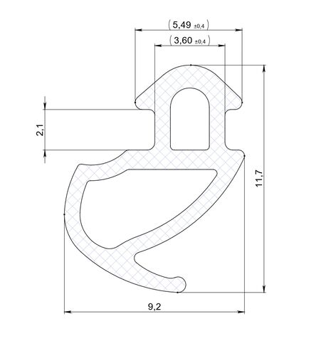 Уплотнитель КВЕ 228 300м (1)