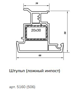 506(5160) Ложный импост 58 (6,5) (1)