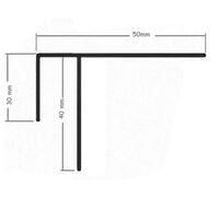 Изображение предварительного просмотра товара Профиль ПВХ F 50*30*1700 ГОЛЛАНДСКАЯ серия №1
