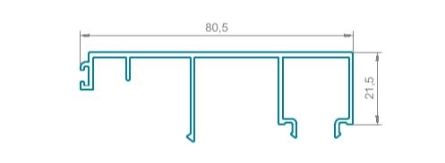 Изображение предварительного просмотра товара Накладка рамы неокрас  L=6500 №1
