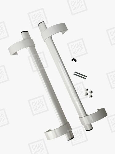 Ручка БЕЛАЯ RAL 9016  офисная прямая овальная 500мм #0