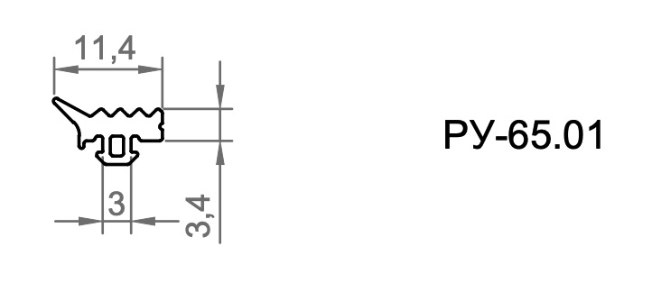 Уплотнитель (1уп-/300м) (ТПУ-45.01//СТП-139) (1)