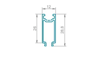 Спейсер переходник 26мм неокрас L=6800 (1)