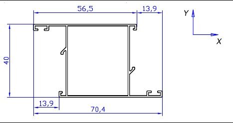 Профиль створки дверной Z-обр.P400/16XL  9016 6м (1)