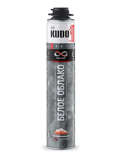 ПЕНА МОНТАЖНАЯ KUDO PROFF PURE CLOUD «БЕЛОЕ ОБЛАКО» 1000мл. (ЛЕТО) (вес брутто 997гр) (1)