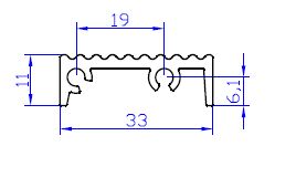 Порог двери для Provedal ALL5/89 (Press, 6м) (1)