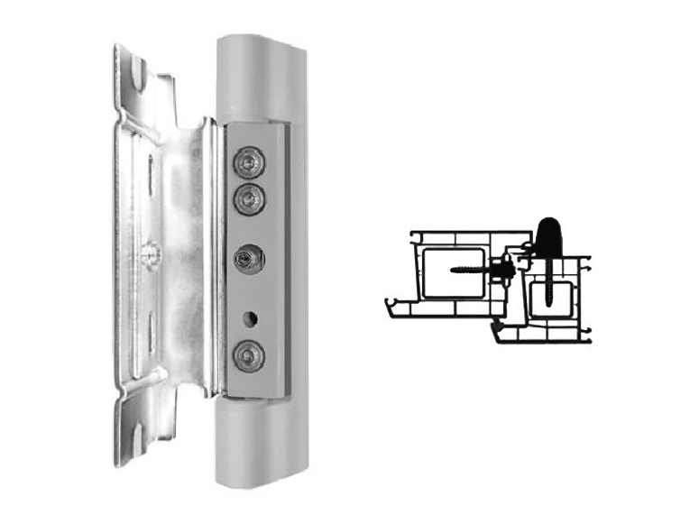 Петля Роликовая ПВХ Ронда неокрас (1)