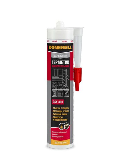 Герметик DoneWell акриловый  универсальный белый 260 мл (1)