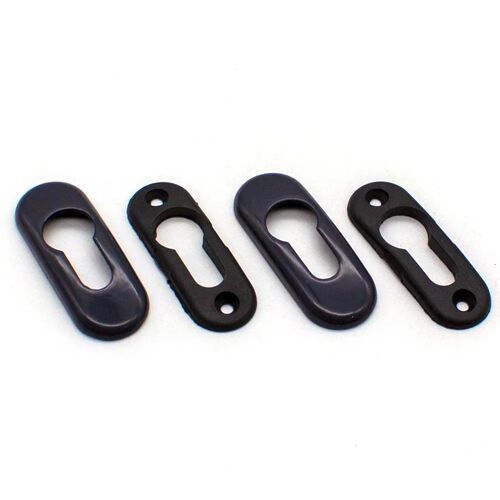 Накладка декоративная металлическая на замковый цилиндр, антрацит (RAL7016) (1)