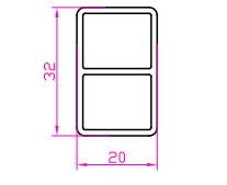 Изображение предварительного просмотра товара Спейсер 20*32 L=3000 №1