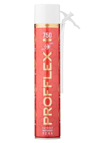 Пена монтажная бытовая PROFFLEX 750 MAXI красная (всесезонная) (1)