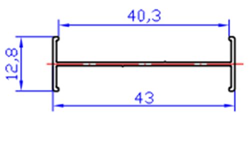 Двутавр 40х40 Р400/08ХL 9016 6м (1)