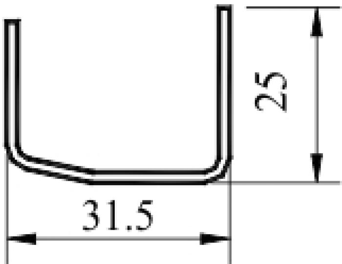 Профиль армирующий Аналог КВЕ 207 (1,2) (1)