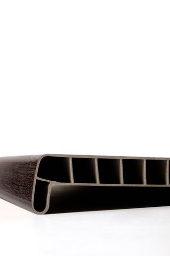 Подоконник темный дуб 700 мм (1кап) (хлыст) R #4