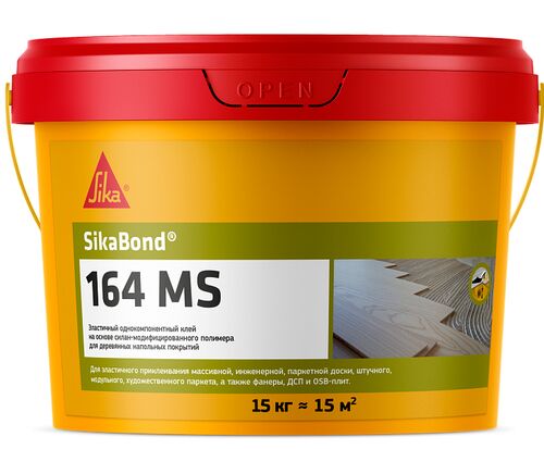 Клей для деревянных покрытий SikaBond-164 MS Ведро 15 кг (1)