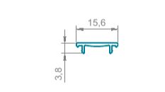 Заглушка накладки зацепа неокрас  L=6500 (1)
