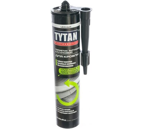 Tytan Professional герметик битумно-каучуковый для кровли, черный 310мл (1)