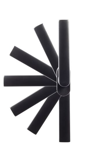 Ручка оконная REHAU алюминиевая 8 поз. MEDEA PLUS цвет Черная штифт 40мм #2