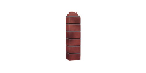 Наружный угол FINEBER кирпич облицовочный 3D, керамический-чёрный 485*119 (1)