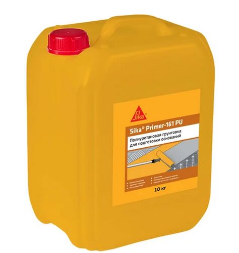 Грунтовка без растворителя для цементных оснований Sika Primer-161 PU Канистра 10 кг (1)