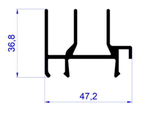Профиль стыковочный C640/30XL 9016 6м (1)