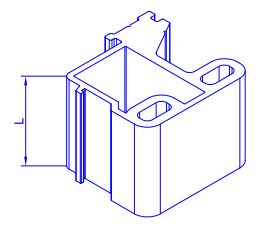 Изображение предварительного просмотра товара Закладная импоста 25,5мм. №1