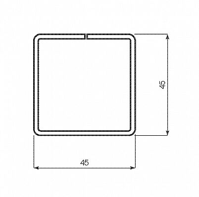Профиль армирующий REHAU 259894 45x45 (1,45) (1)