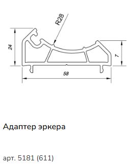 Профиль эркерный 58 (6,5) (1)