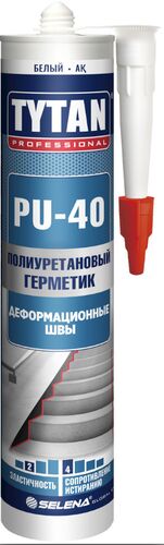 Изображение предварительного просмотра товара Герметик полиуретановый Tytan Professional PU 40  310мл белый RAL 9016 №1