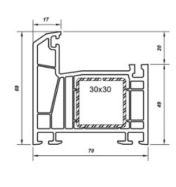 Рама дверная 70 Top-Line (6,5) (1)