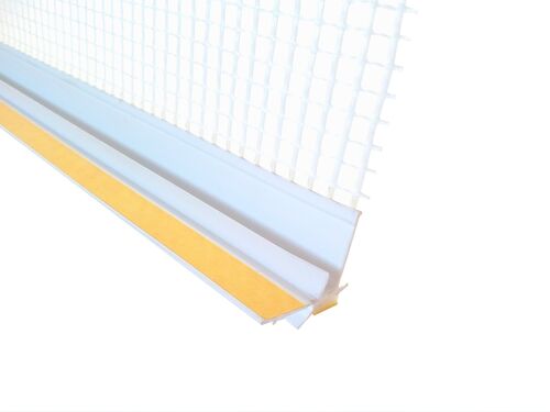 Профиль примыкающий ПВХ 6 мм с пыльником и сеткой, L=2,4 м (Под заказ) #1