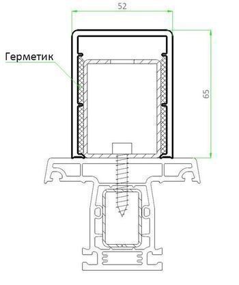 АРТ. D 154  пилястровый профиль (Под заказ)