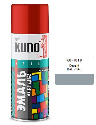 Эмаль универсальная серая 520мл (1)