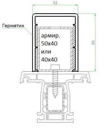 АРТ. D 154  пилястровый профиль (Под заказ) #1
