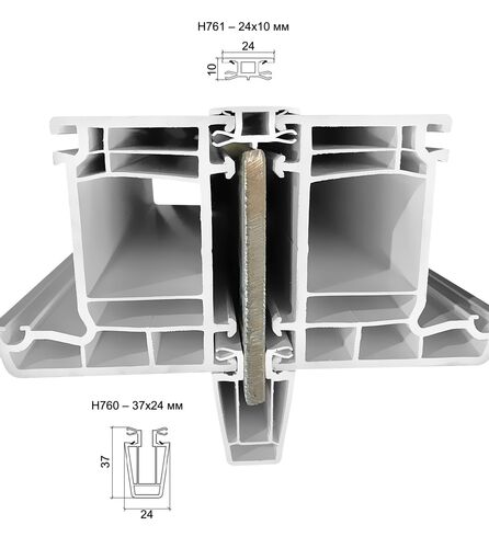 8083 Профиль соединительный ПВХ Н761  6м (1уп-120м) (Под заказ) (1)