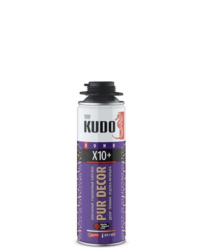 Клей-пена монтажный и стыковочный профессиональный PUR DECOR X10+, 650 мл (1)