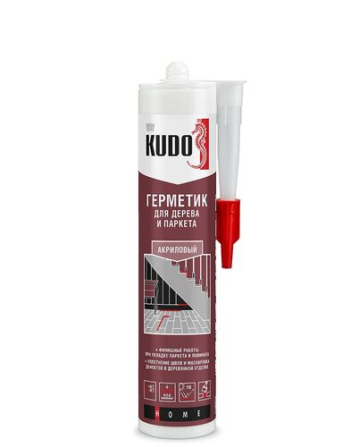 Герметик акриловый для дерева и паркета KUDO сосна 280 мл (1)