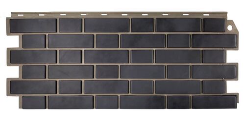 Фасадная панель FINEBER кирпич облицовочный 3D, мокрый асфальт  1131*463 (1)