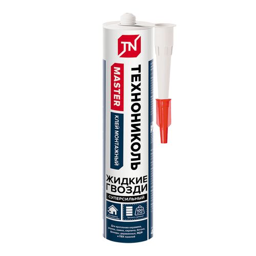 Клей Технониколь Master акриловый суперсильный, белый 280мл (1)