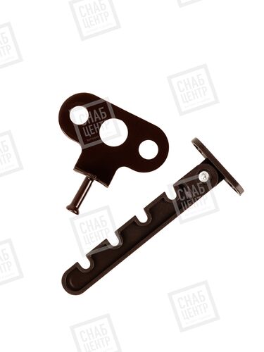 Ограничитель открывания КОРИЧНЕВЫЙ RAL 8019 окрашенный (1)