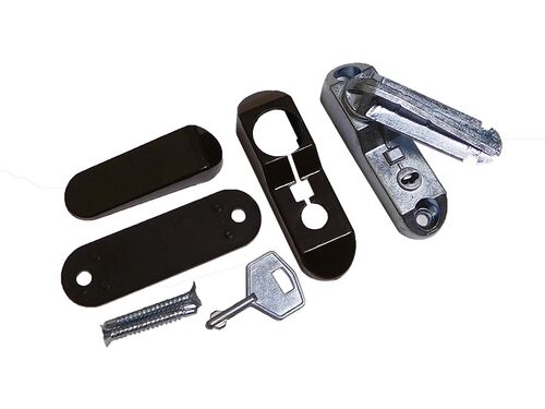 Оконный блокиратор КОРИЧНЕВЫЙ Easy Lock  (Флажок) (1)