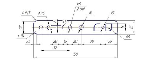 Анкерная пластина KBE 58/150*1,2мм (1)