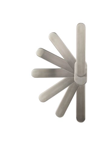 138109510 Ручка оконная REHAU из нержавеющей стали 8 поз. STYLICA цвет Сталь штифт 38мм(1кор.-28шт.) #2