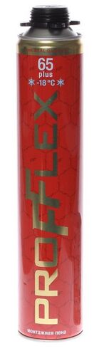 Пена монтажная PROFFLEX PRO PLUS 65л (ЗИМА) (вес брутто 1015гр) (1)