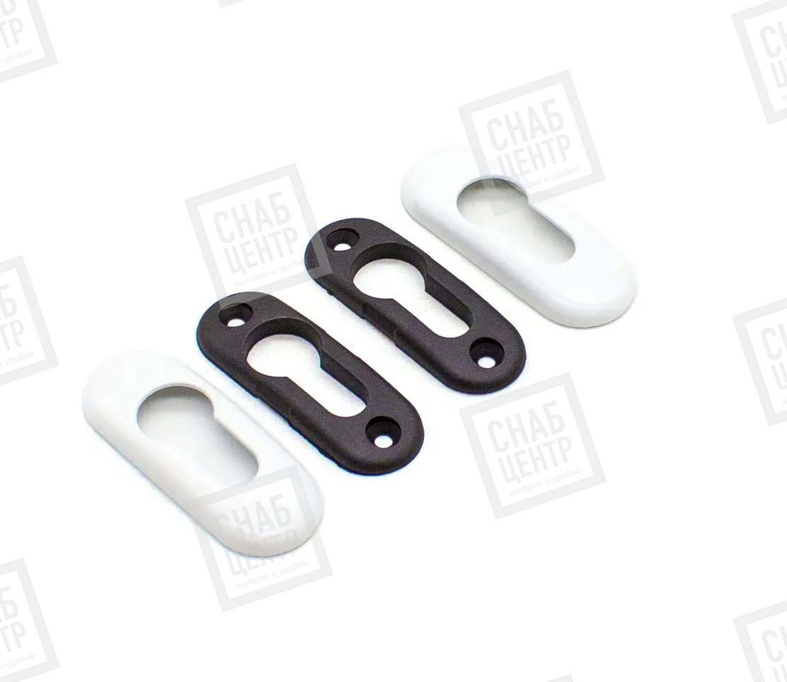 SC Накладка декоративная металлическая на замковый цилиндр, белая (RAL9016) (1)