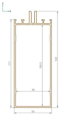 Ригель 117мм неокрас L=6800 (ех 500.200.07) РАСПРОДАЖА (1)