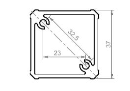 Изображение предварительного просмотра товара Закладная в угловую стойку (Press, 6000) №1