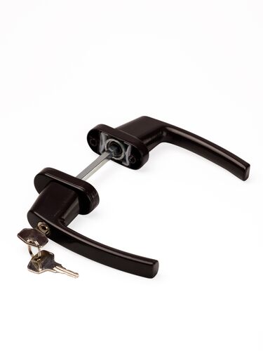 SC Балконный гарнитур симметричный коричневый с ключем (RAL8019) (1)