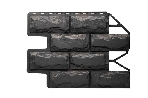 Фасадная панель FINEBER Блок,тёмно-серый  795*595 (1)